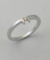 solitario oro plata